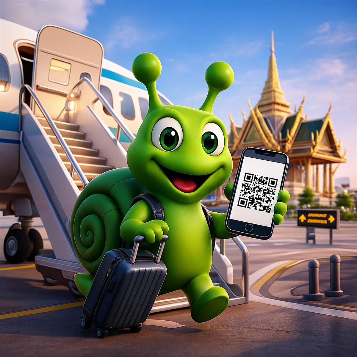 Slugsy at the airport